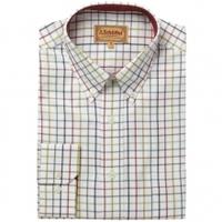 Schoffel Banbury Shirt, Yellow/Red/Multi Check, 18.5