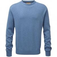 Schoffel Cotton/Cashmere Crew Neck Jumper, Denim, XXL