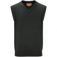 Schoffel Cotton/Cashmere Sleeveless V Neck, Racing Green, Small