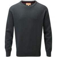 Schoffel Cotton/Cashmere Crew Neck Jumper, Racing Green, Medium