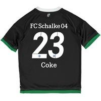 schalke 04 third shirt 2015 17 kids grey with coke 23 printing grey