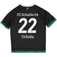 schalke 04 third shirt 2015 17 kids grey with uchida 22 printing grey