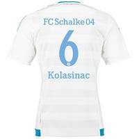 schalke 04 away shirt 2015 17 white with kolasinac 6 printing white