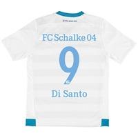 schalke 04 away shirt 2015 17 kids white with di santo 9 printing whit ...