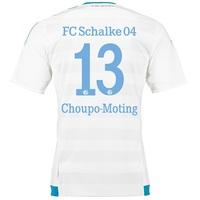 Schalke 04 Away Shirt 2015-17 White with Choupo-Moting 13 printing, White