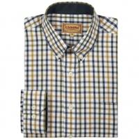 Schoffel Brancaster Shirt, Olive Check, 16.5