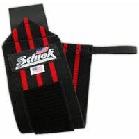 schiek wrist wraps 12 inches whiteblack stripe