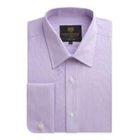 Scott & Taylor Violet Bengal Stripe Shirt 18.5 VIOLET