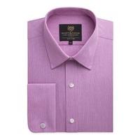 Scott & Taylor Lilac Stripe Regular Fit Shirt 16.5 RED