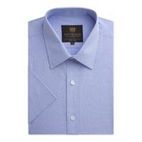 scott taylor blue end on end short sleeve shirt 20 blue