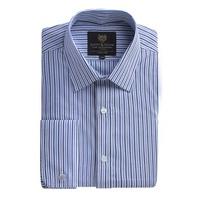 scott taylor blue multi stripe shirt 155 blue