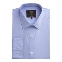 Scott & Taylor Blue End On End Shirt 18.5 Blue