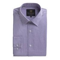 scott taylor lilac shadow check shirt 17 lilac