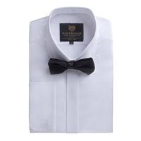 Scott & Taylor White Shirt And Bow Tie Set 19.5 White