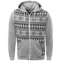 scott zip up hoodie in grey d code