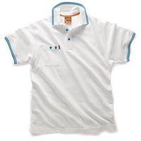 SCRUFFS WORKER POLO WHITE SZ m