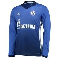 schalke 04 home shirt 2016 17 long sleeve blue