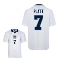 Score Draw England Euro 1996 Home Shirt (Platt 7)