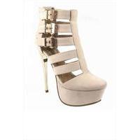 Scandal Caged Platform Sandals