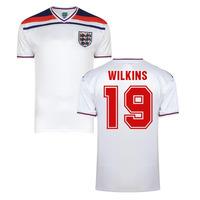 score draw england world cup 1982 home shirt wilkins 19