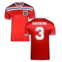 Score Draw England World Cup 1982 Away Shirt (Brooking 3)