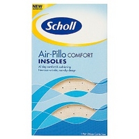scholl air pillo insoles comfort 1 pair