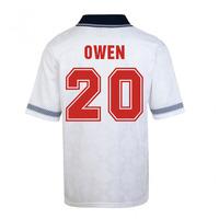 Score Draw England World Cup 1990 Home Shirt (Owen 20)