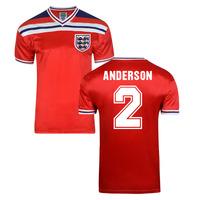 score draw england world cup 1982 away shirt anderson 2