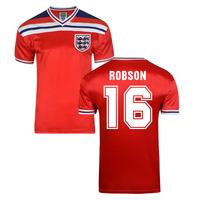 score draw england world cup 1982 away shirt robson 16