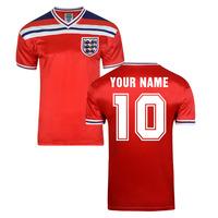 Score Draw England World Cup 1982 Away Shirt (Your Name)