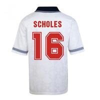 score draw england world cup 1990 home shirt scholes 16