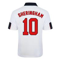 Score Draw England World Cup 1998 Home Shirt (Sheringham 10)