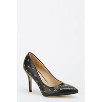 Scissor Print Court Shoes