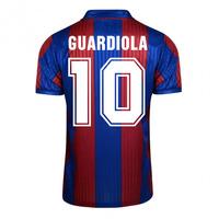 score draw barcelona 1992 home shirt guardiola 10