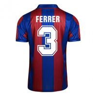 score draw barcelona 1992 home shirt ferrer 3