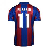 score draw barcelona 1992 home shirt eusebio 11