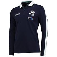 scotland rugby home cotton rugby shirt long sleeve na