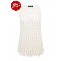 SCALLOP LACE VEST