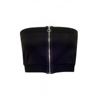 SCUBA ZIP FRONT BANDEAU