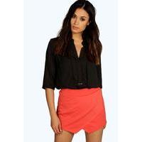 Scuba Colour Block Skort - orange