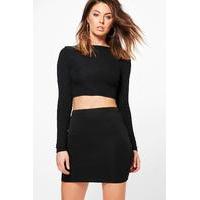 Scuba Basic Mini Skirt - black