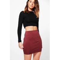 Scuba Basic Mini Skirt - plum