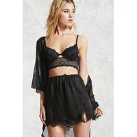 Scalloped Lace Mini Skirt