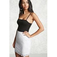 Scalloped Lace Mini Skirt