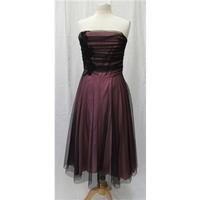 scene size 12 pink black prom dress