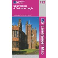 Scunthorpe & Gainsborough - OS Landranger Map Sheet Number 112