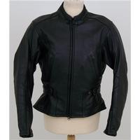 schuh size 16 black leather biker jacket