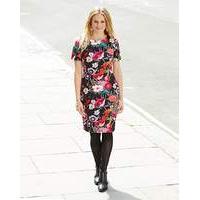 Scuba Floral Bodycon Dress