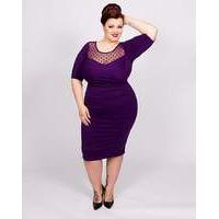 Scarlet & Jo Dobby Bodycon Dress