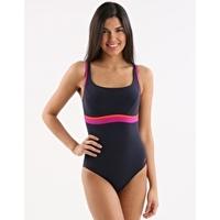 Sculpture Contour One Piece - Navy and Berry